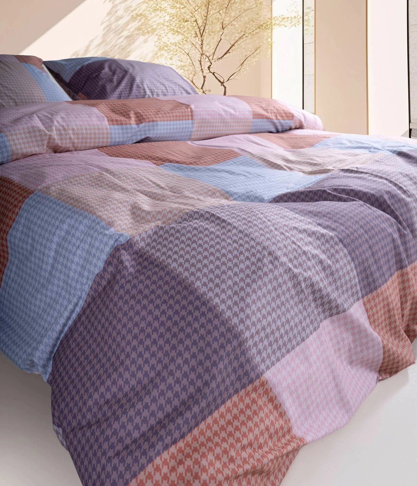 Set mbulesë për jorgan dopio, ngjyrë blu, vjollcë, portokalli, rozë, L'Essentiel Linge de Maison, Roan