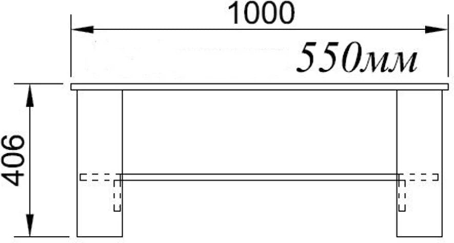 Tavolinë kafeje ALPINO, ngjyrë sonoma, 100x55x41cm