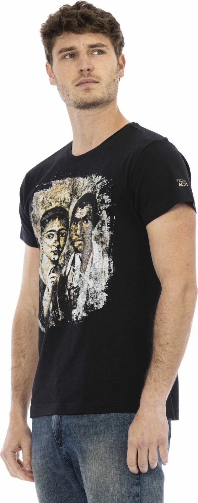 Maicë për meshkuj Trussardi Action, e zezë