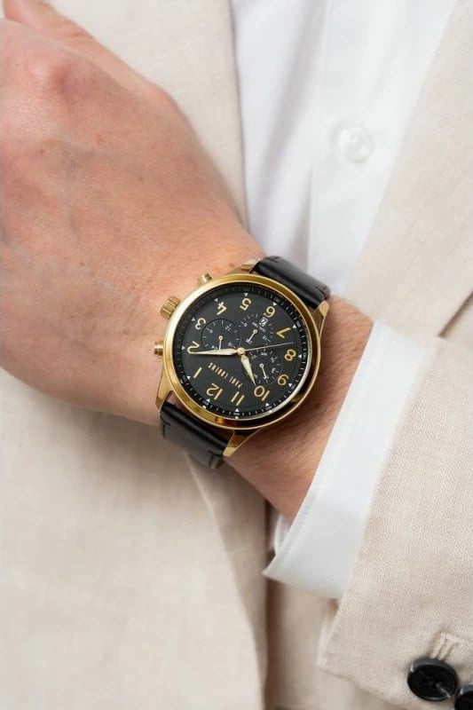 Orë dore për meshkuj Paul Lorens, e zezë