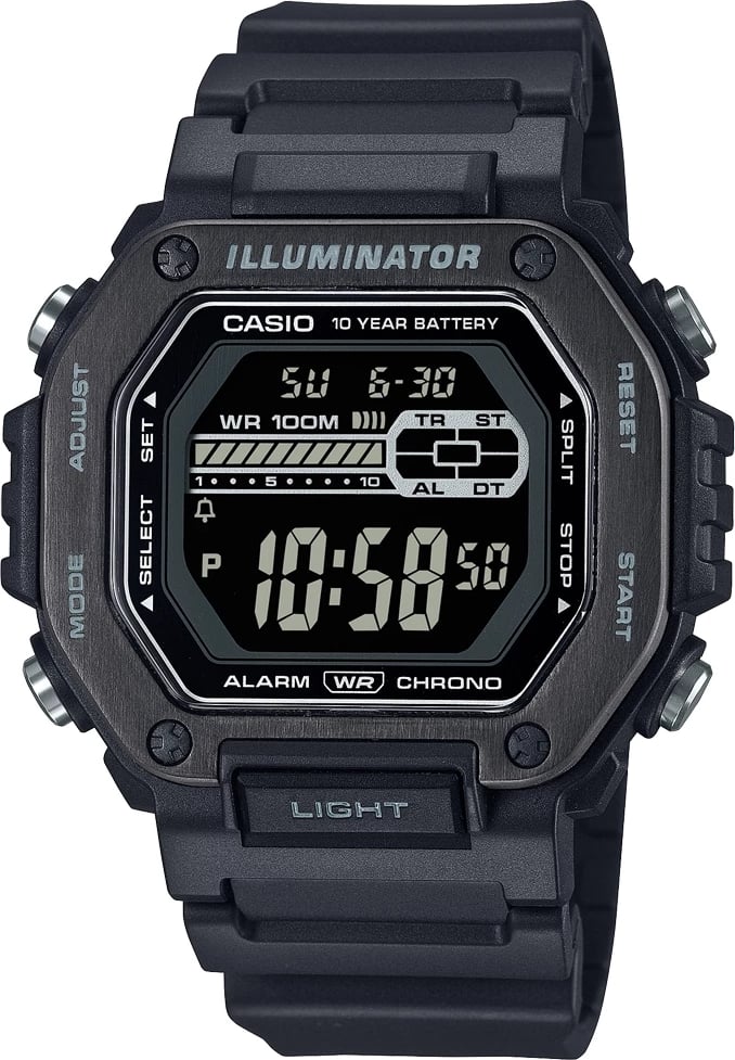 Orë dore për meshkuj Casio Sport Diver Oversize, e zezë