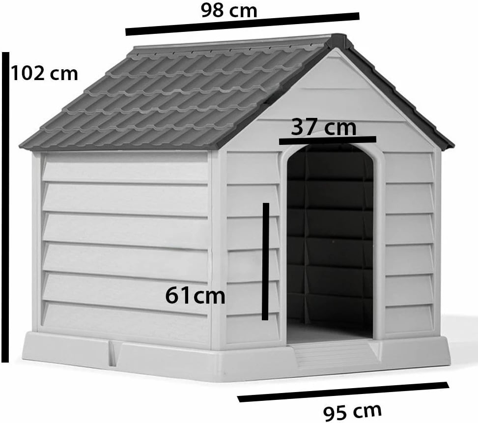 Shtëpi për kafshë, Paws & Whiskers, 5101-3, gri dhe kafe, 95x102x98cm