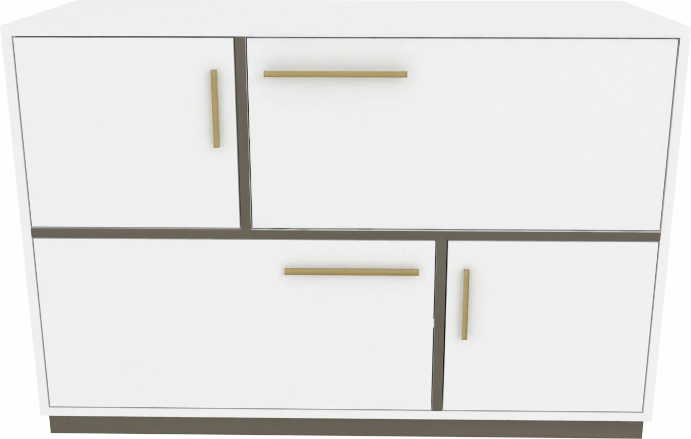 Konsol Hanah Home Mares, e bardhë, gri