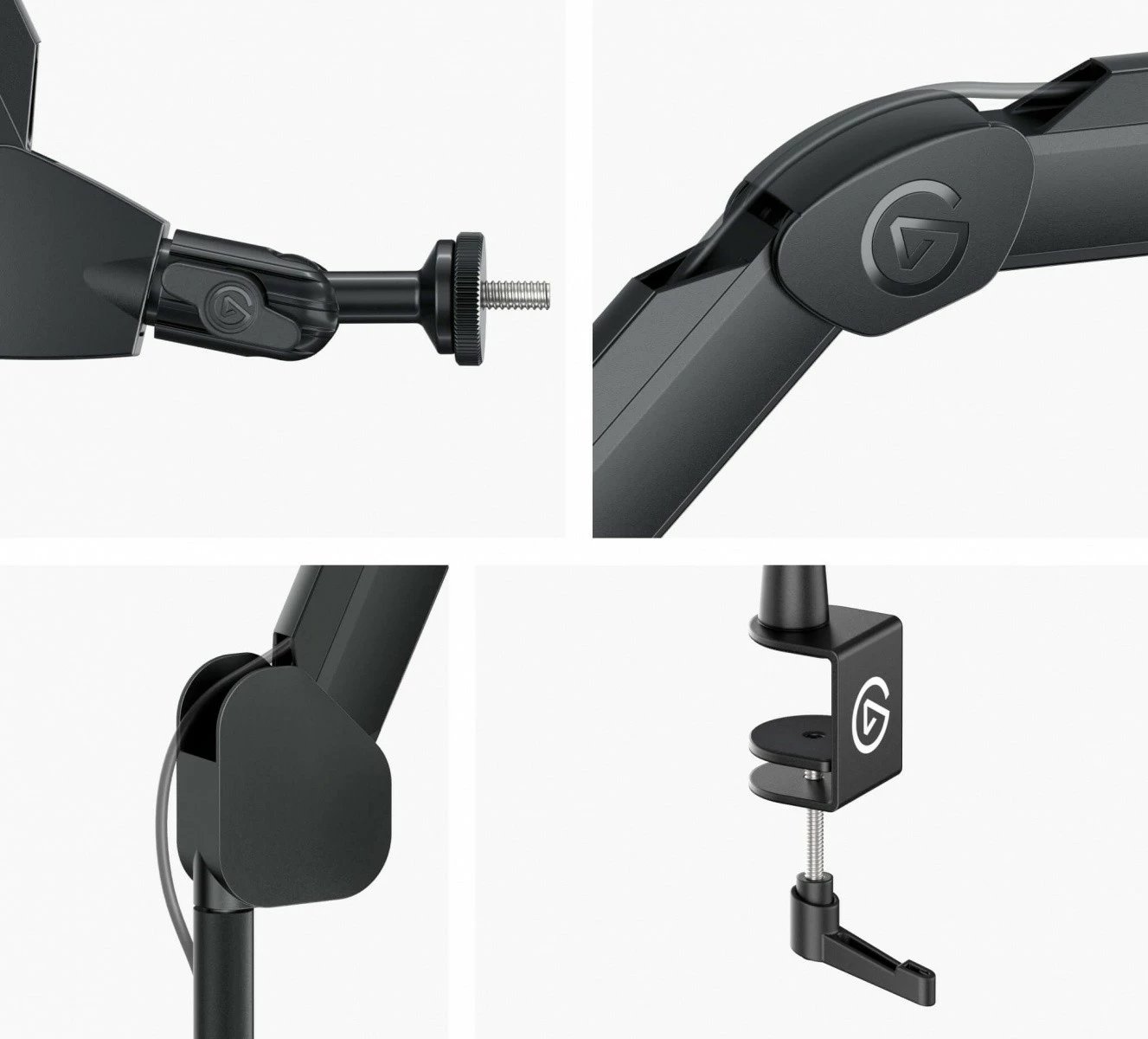 Mbajtëse mikrofon ELGATO Wave Mic Arm High Rise, për tavolinë, e zezë