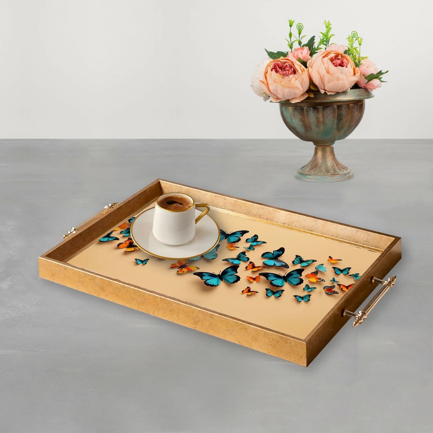 Tabaka qelqi me flutura, shumëngjyrëshe, TPEA9933