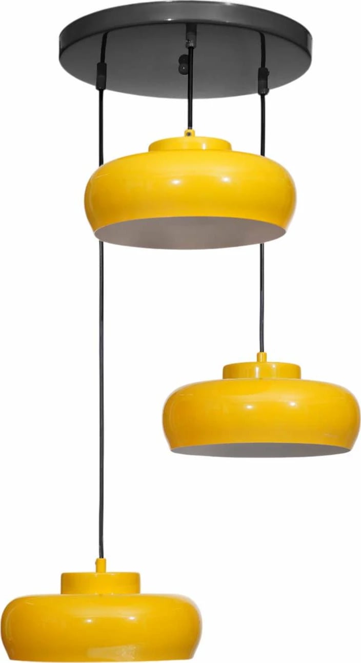Kandil tavani Opviq, ngjyrë mustard dhe e zezë, 9033-3