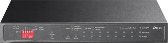 Switch TP-LINK TL-SG1210PP, 10 porta Gigabit, 6 PoE+, 2 PoE++, Mini Tower, i zi