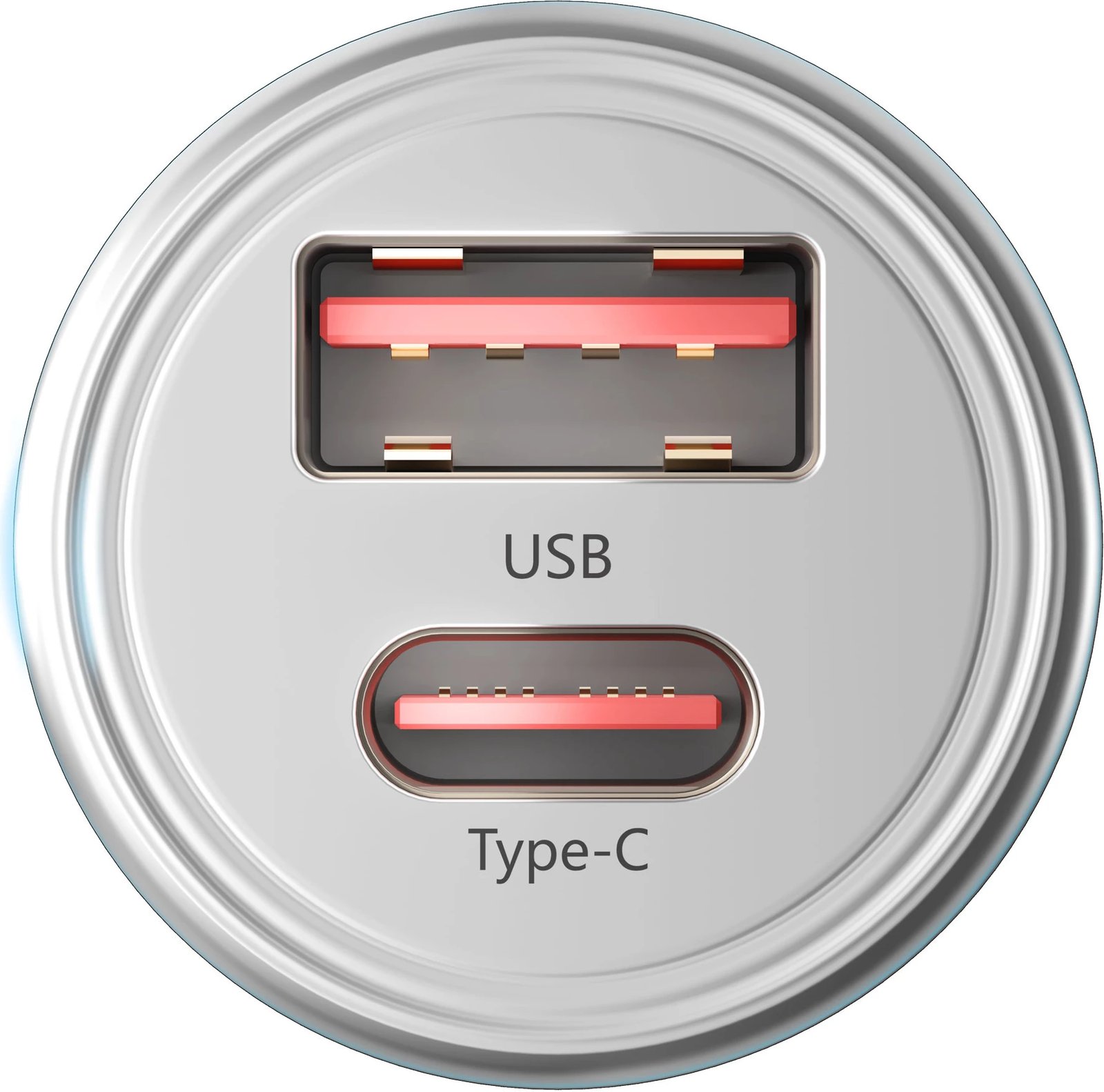 Karikues makinës 3mk Hyper Car Charger 30W, 2 porta USB-A/USB-C, Argjendtë