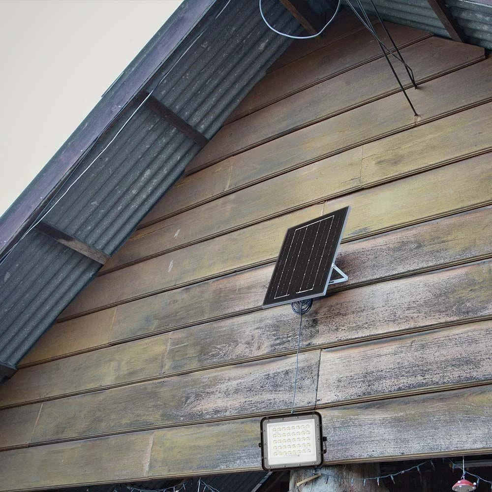 Projektor LED solar V-TAC 10W, me telekomandë, IP65, i zi