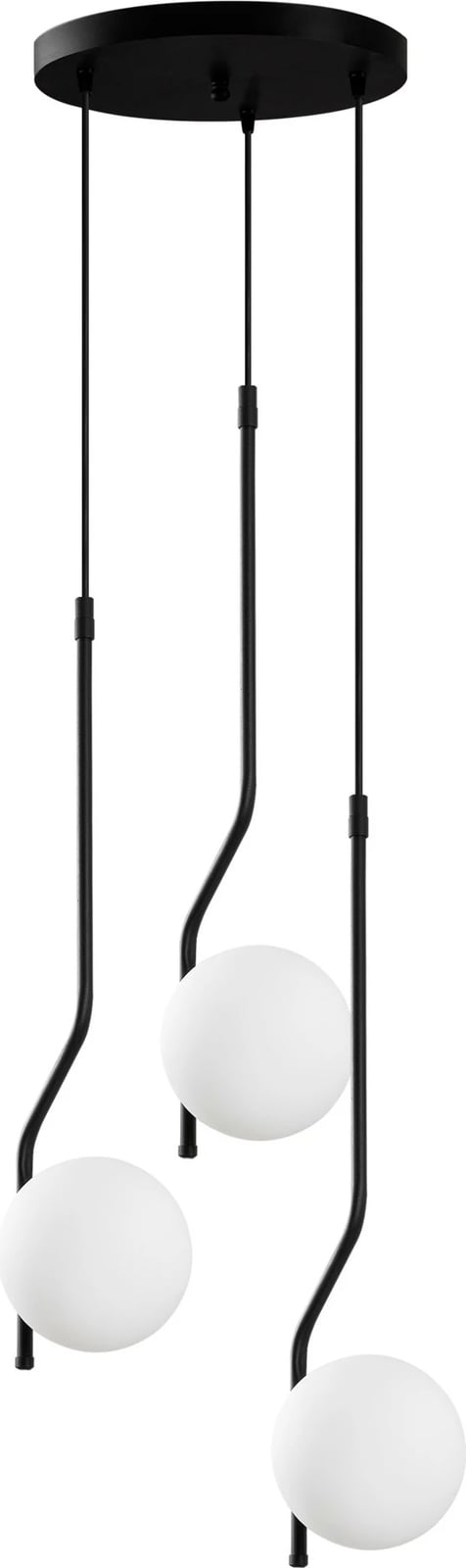 Llambë tavani Opviq Tulıp, ngjyrë e zezë, 35x35x110cm