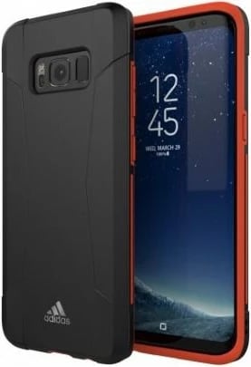 Mbështjellës Adidas SP Solo për Samsung Galaxy S8, zi e kuqe
