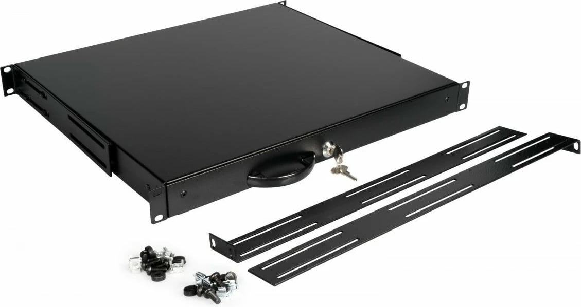 Sirtar rack EQUIP 19 inch 1U, i zi, për kasë serveri