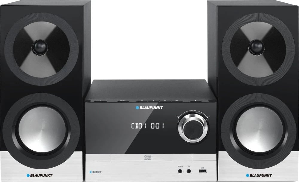 Sistem audio Blaupunkt MS40BT, 100W, CD, MP3, FM, USB, Bluetooth, zi-bardhë