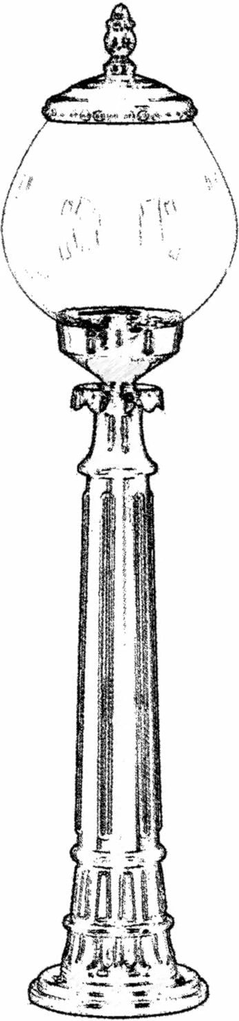 Llambë dyshemeje për jashtë, ngjyrë e zezë, Opviq, BSU-68194-BSY-B