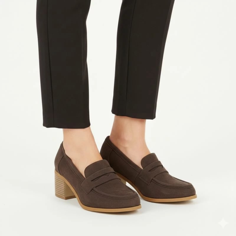 Këpucë me take për femra M. Daszyński MR2201D-3A, kafe