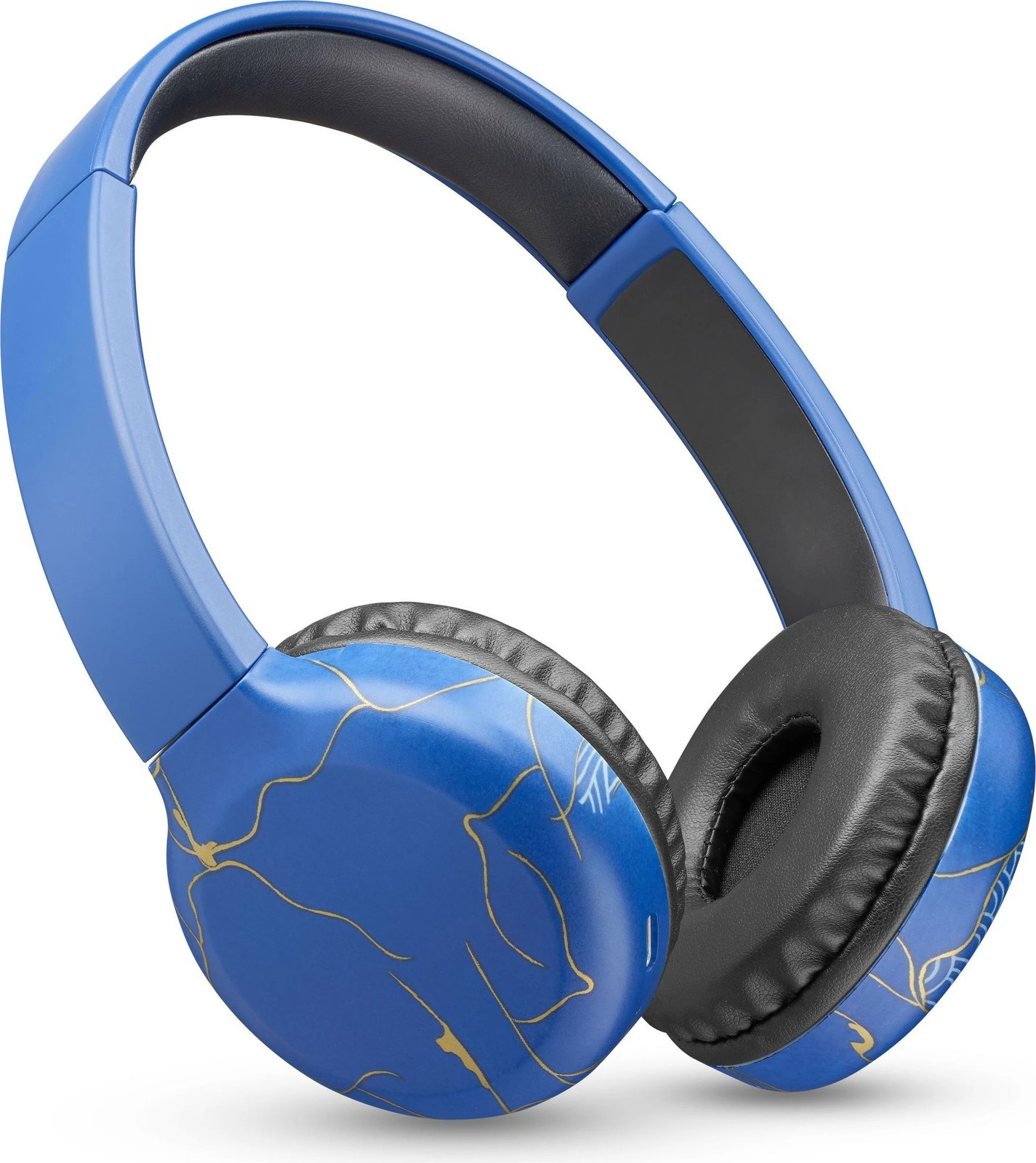 Kufje Cellular Line Music Sound wireless, Bluetooth, mikrofon, 282g, kaltër