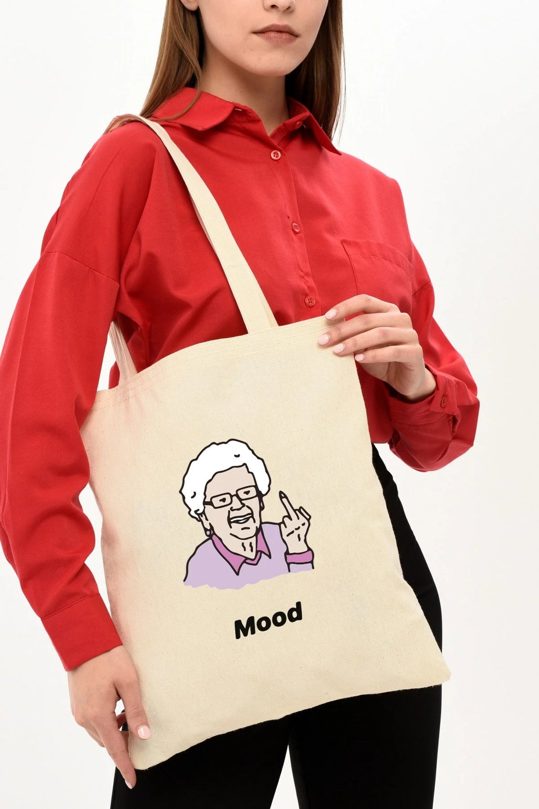 Qese tote Zoozie Bags, 0114, ngjyrë krem