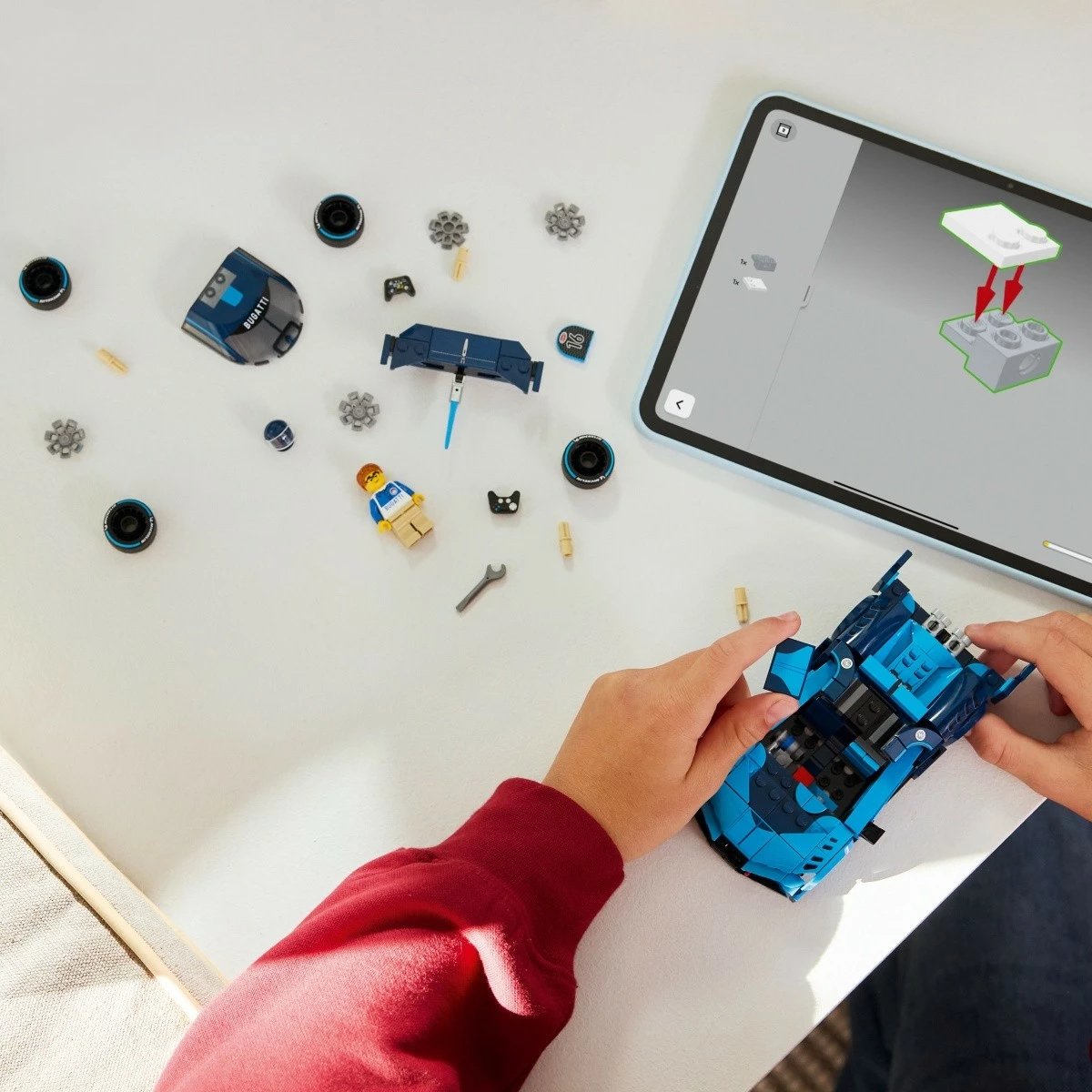 set konstruktues LEGO Speed Champions Bugatti Vision Gran Turismo 77253, 284 pjesë, për moshat 9+, blu