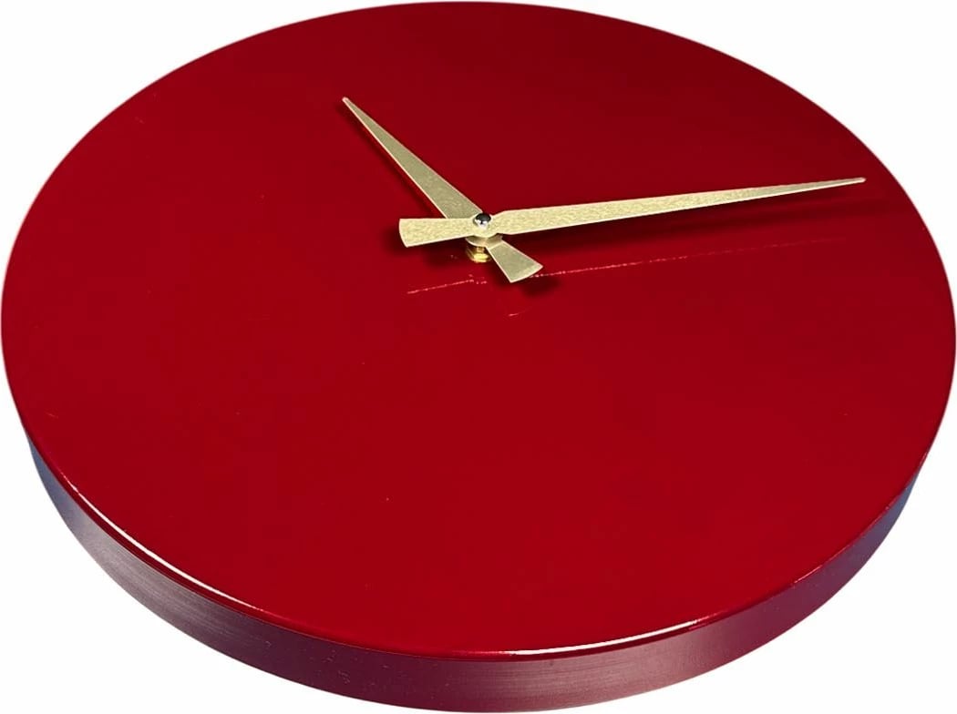 Orë muri dekorative metalike Wallity, ngjyrë qershie, 35cm