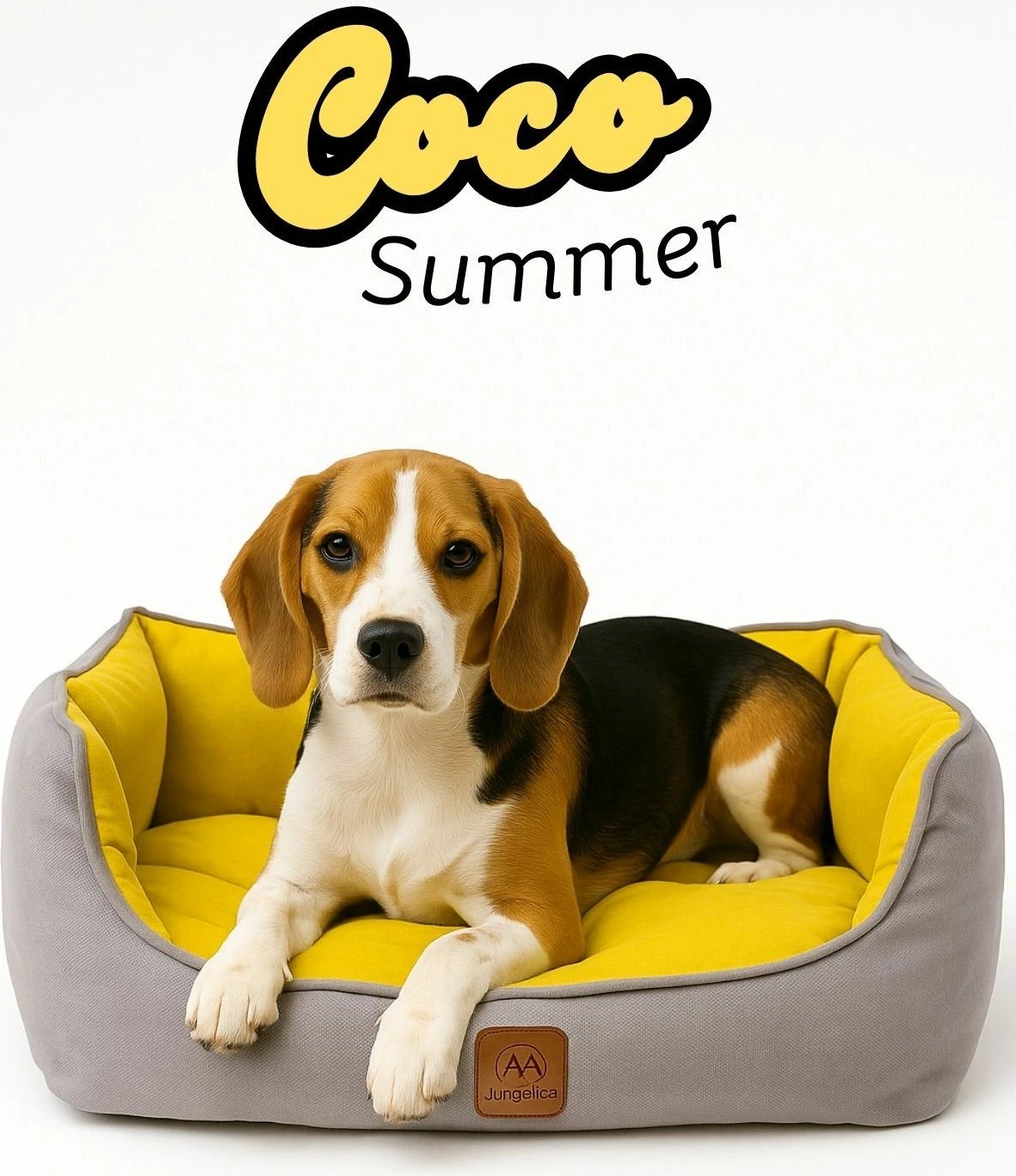 Shtrat për qen Coco Summer, i verdhë, madhësia L