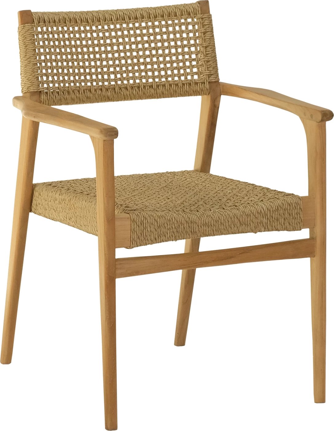 Karrige për ngrënie NEBO, dru TEAK & ratan sintetik, ngjyrë natyrale