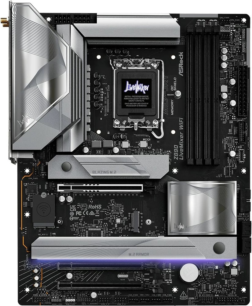 Pllakë amë ASRock Z890 LiveMixer WiFi, Intel, WiFi, e zezë
