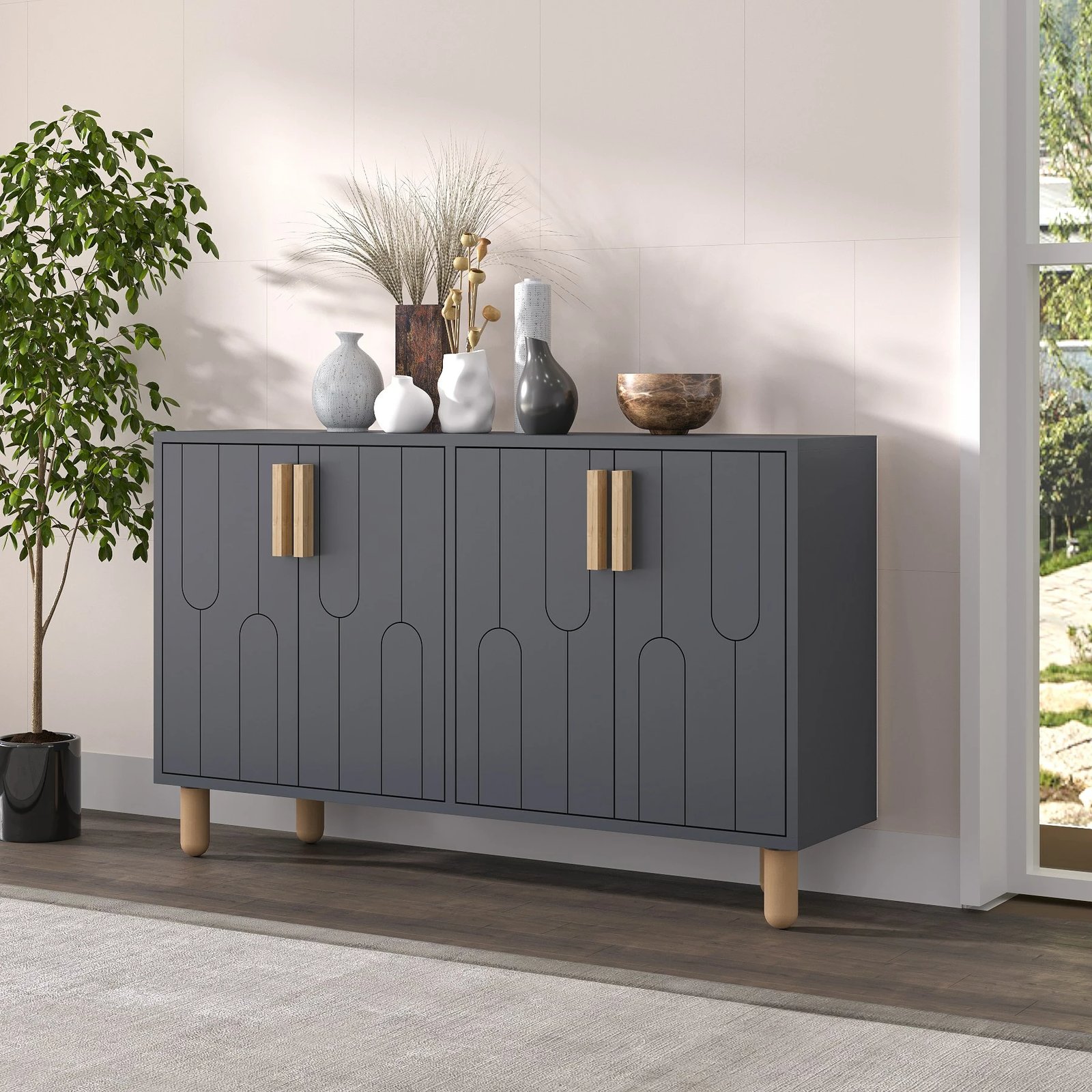 Konsol Vincent, ngjyrë antracit