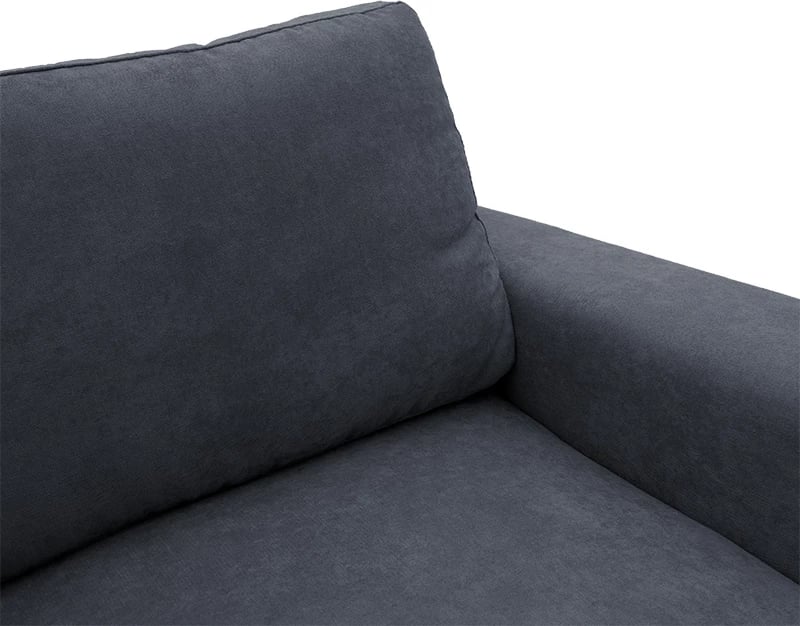 Divan-krevat qoshe majtë Belle, material, ngjyrë antracit, 236x164x88cm