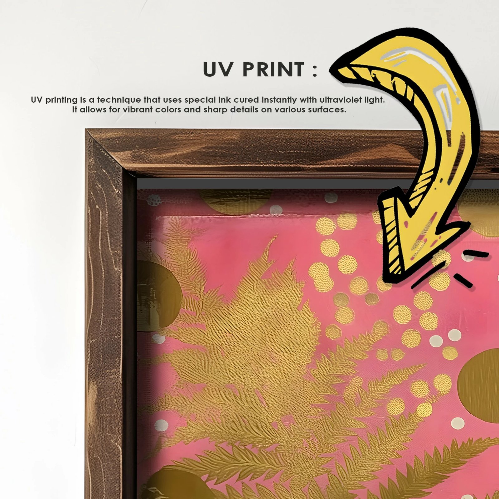 Pikturë dekorative me kornizë MDF, Wallity, GE136-L