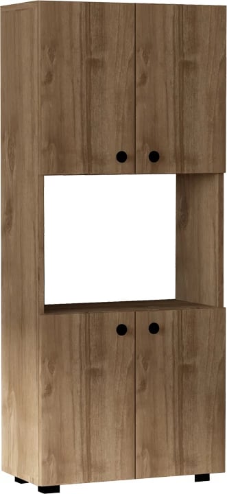 Dollap kuzhine Guzel, ngjyrë arre, 60x31.4x140cm