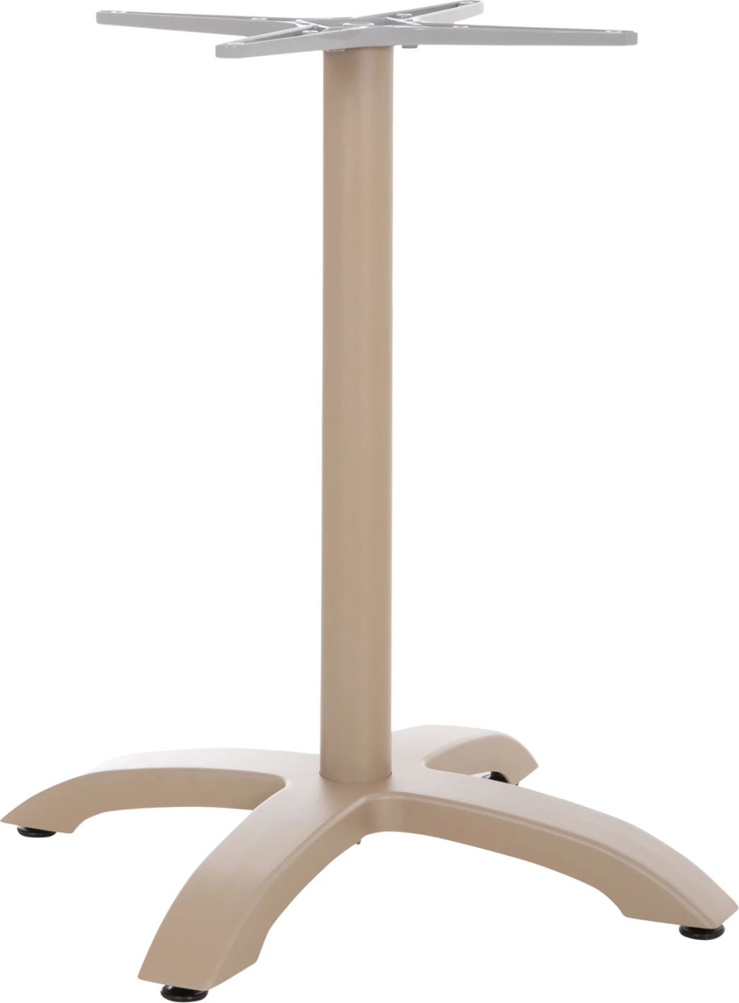 Baza alumini për tavolinë, ngjyrë kapuçino mat, FH460.25, 66x66x72cm, kryq 48x48cm