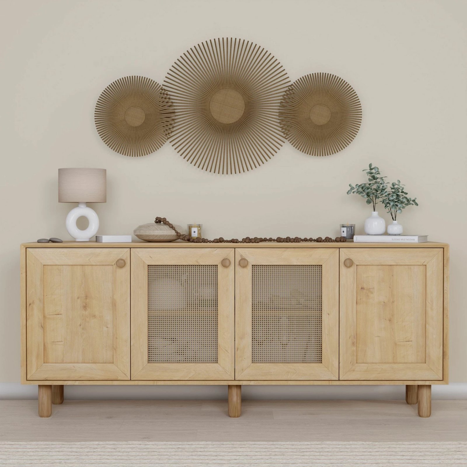 Konsolë Skye Decor, stil bohemian, ngjyrë arre, 1600-151