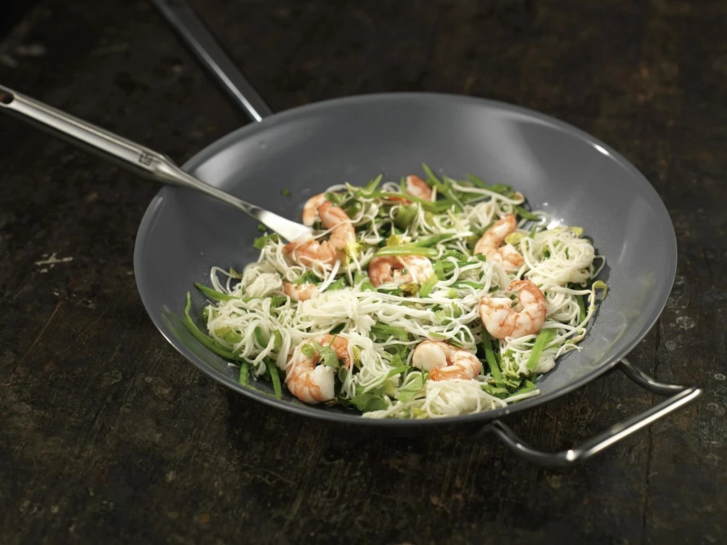 Tigan wok ZWILLING Plus 40992-032-0, 32 cm, Gri