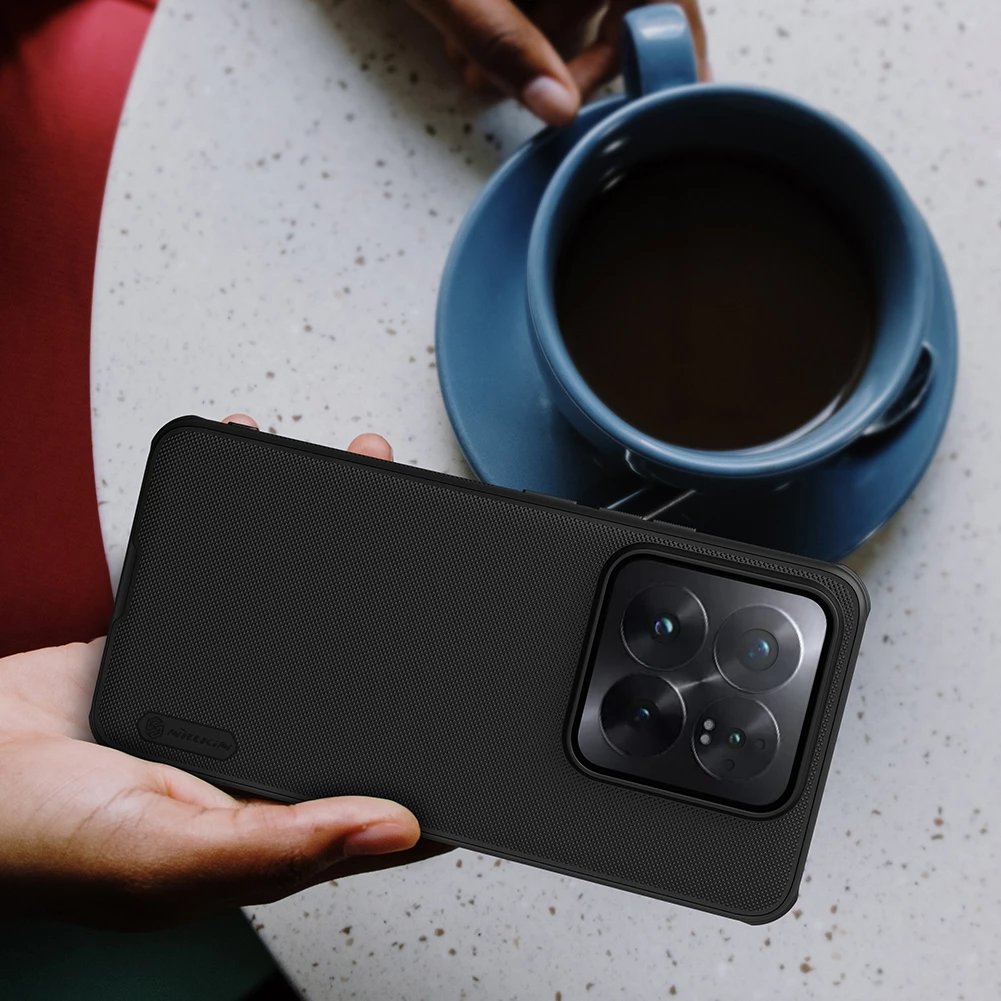 Mbështjellës Nillkin Super Frosted Shield Pro për Xiaomi 14 Pro, i zi