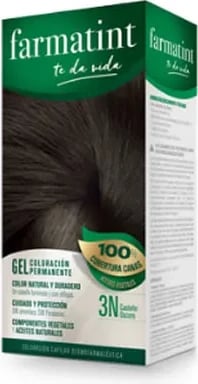 Ngjyrë për flokë Farmatint Permanent Color Gel 3N unisex kafe e errët 150ml
