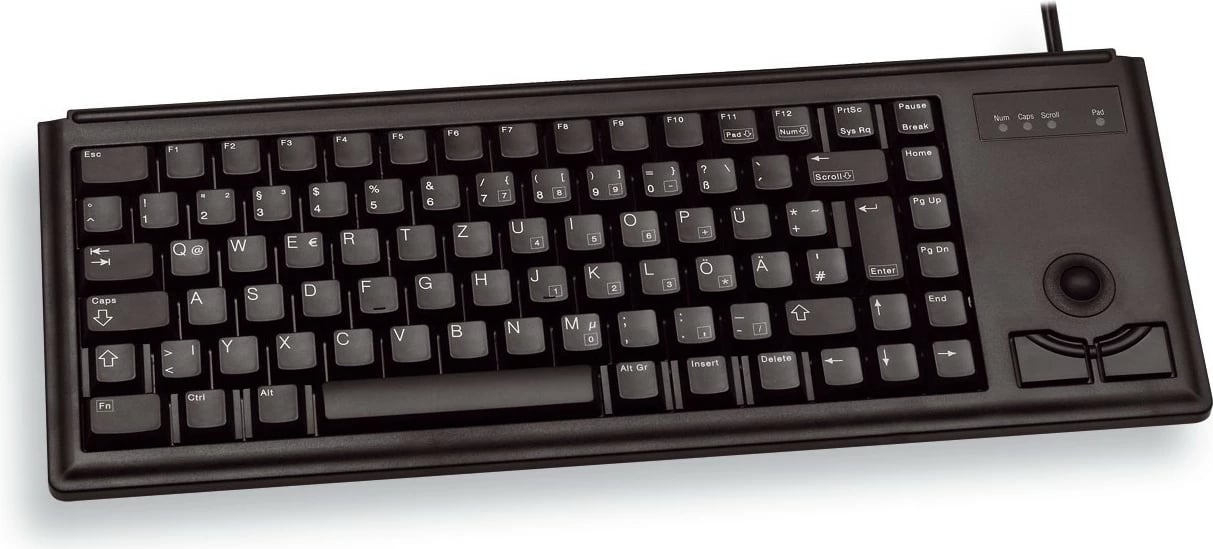 Tastierë Cherry G84-4400 Trackball, USB, Full-size, E zezë