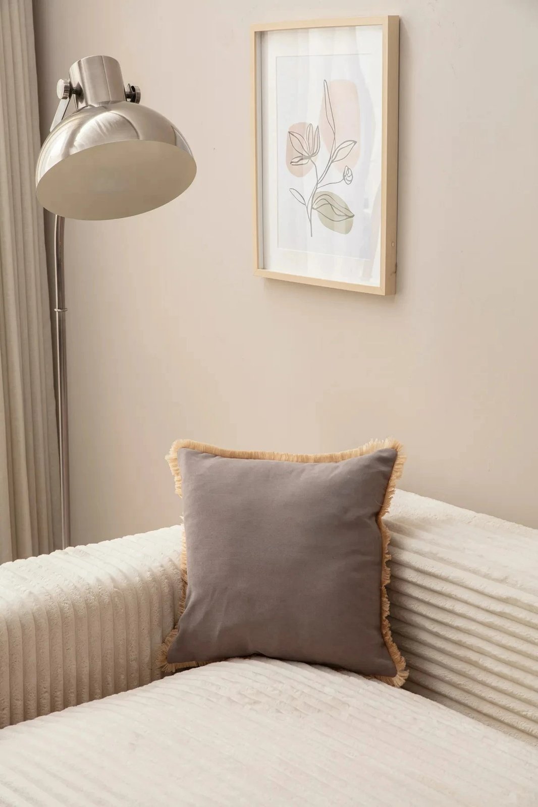 Jastëk mbulesë, ngjyrë gri, Evila Originals, 43x43cm