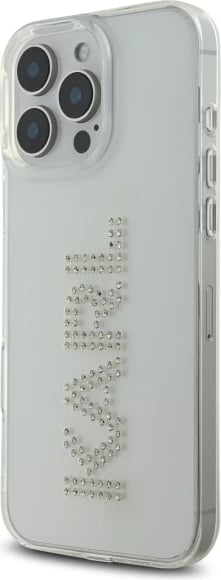 Mbështjellës Karl Lagerfeld KLHCP16XHKLSTDCT për iPhone 16 Pro Max 6.9", transparent