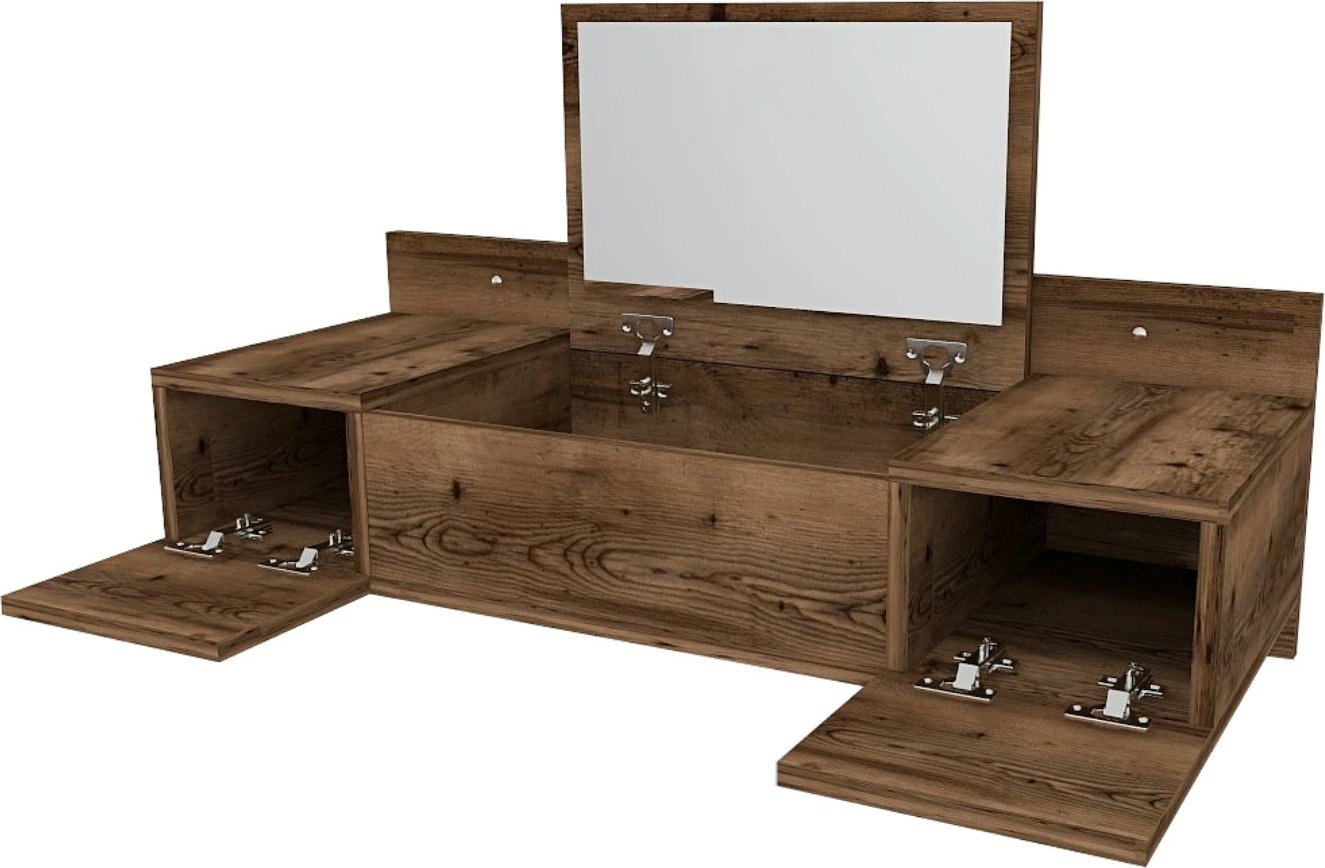 Tavolinë grimi Hanah Home, ngjyrë Lydia, me pasqyrë