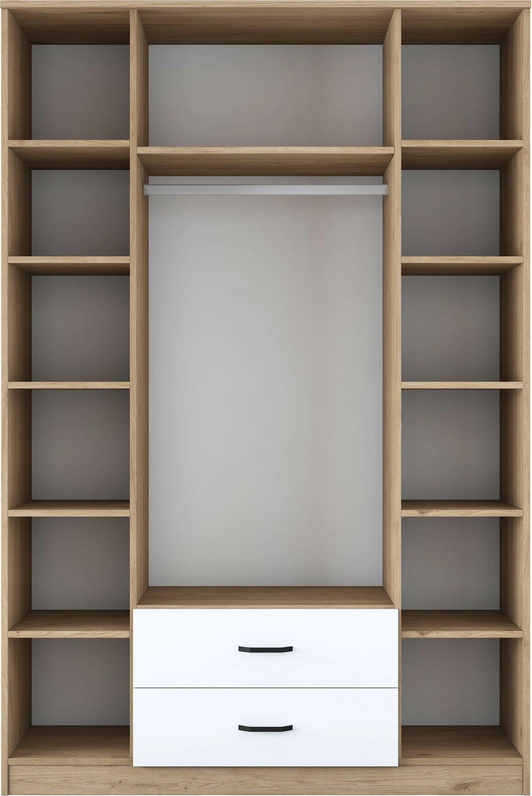 Dollap Skye Decor, ngjyrë arr dhe e bardhë, BA131 - 3052