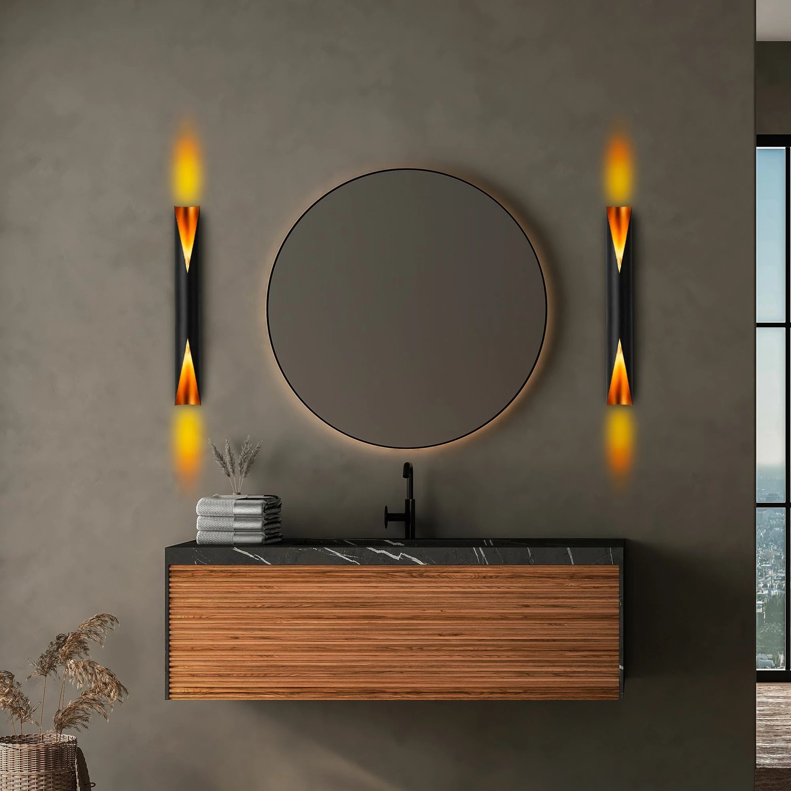 Llambë muri Opviq, Vega - 15366, ngjyrë e zezë