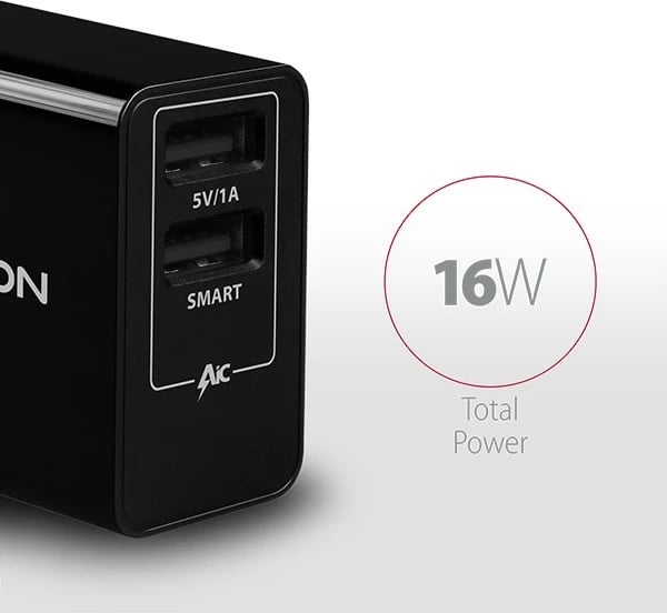 Karikues muri AXAGON ACU-DS16, 16W, 2x USB-A, i zi