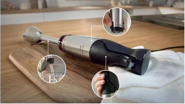 Blender dore Bosch ErgoMaster MSM6M622, 1000W, zi-e argjendtë