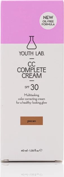 Krem Pudër Youth Lab CC, SPF30, Pecan, 40 ml