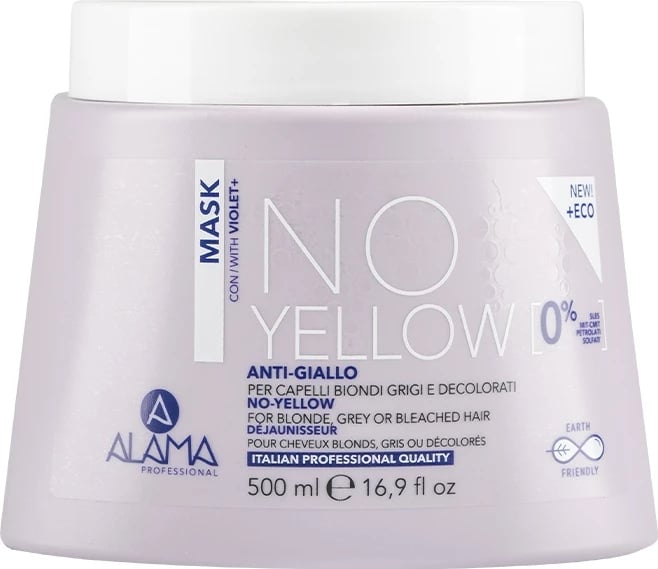 Maskë për flokë për femra Alama No Yellow, 500ml