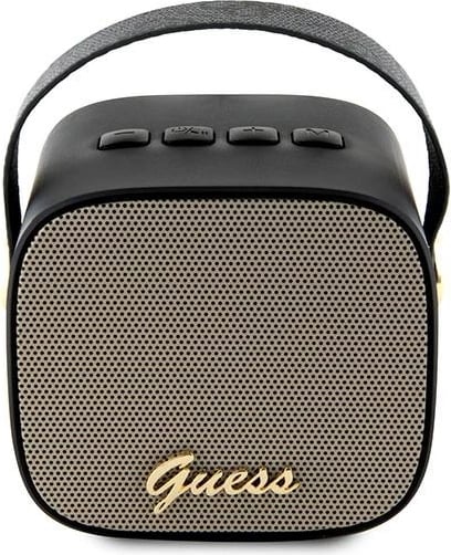 Altoparlant Bluetooth Guess GUWSB2P4SMK mini, 4G Leather Script Logo, me rrip, i zi