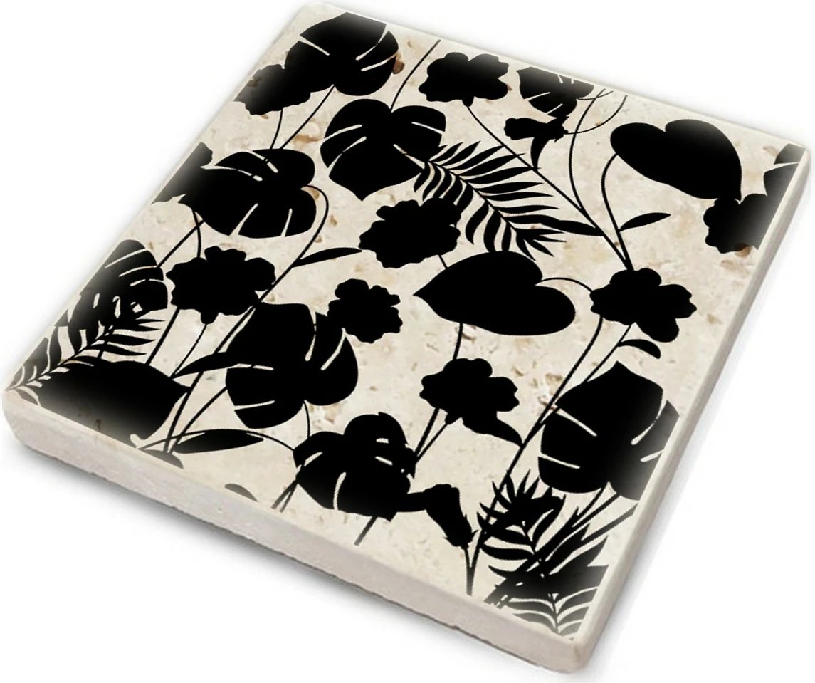 Set 4 copë nën gota prej guri natyral Hermia, TAB239218124