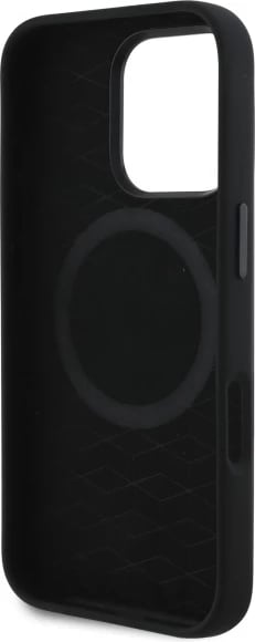 Mbështjellës BMW Silicone Cut Tricolor Lines MagSafe për iPhone 16 Pro Max, Zi