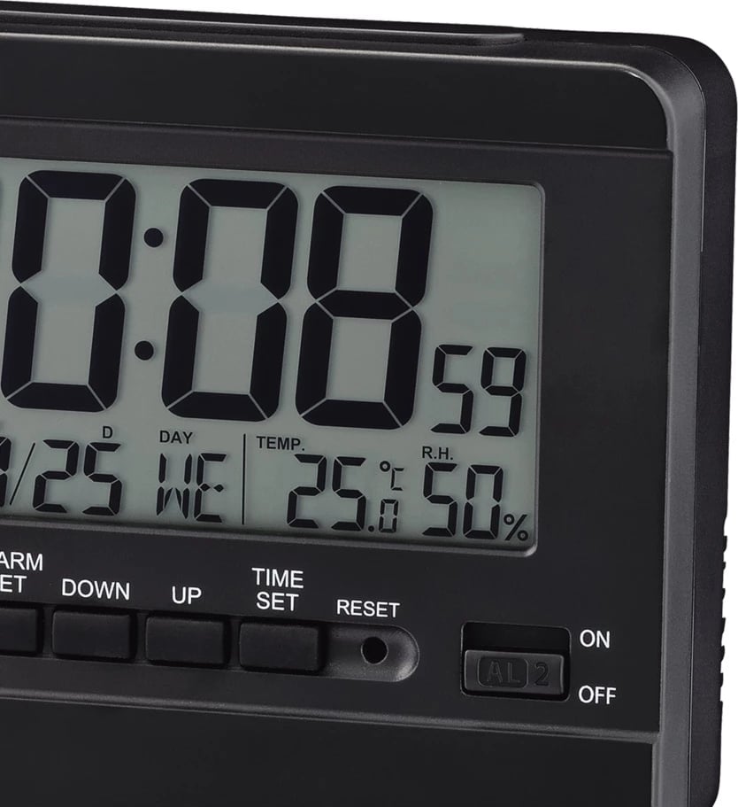 Orë tavoline SEIKO CLOCKS QHL086K, e zezë