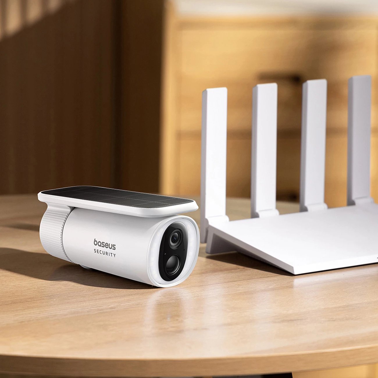 Kamerë sigurie Baseus Security S1, 2K, me panel diellor, e bardhë Kamerë sigurie Baseus Security S1, 2K, me panel diellor, e bardhë